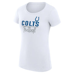 G-III 4Her by Carl Banks Women's Team Graphic Fitted T-Shirt - Indianapolis Colts T-shirts