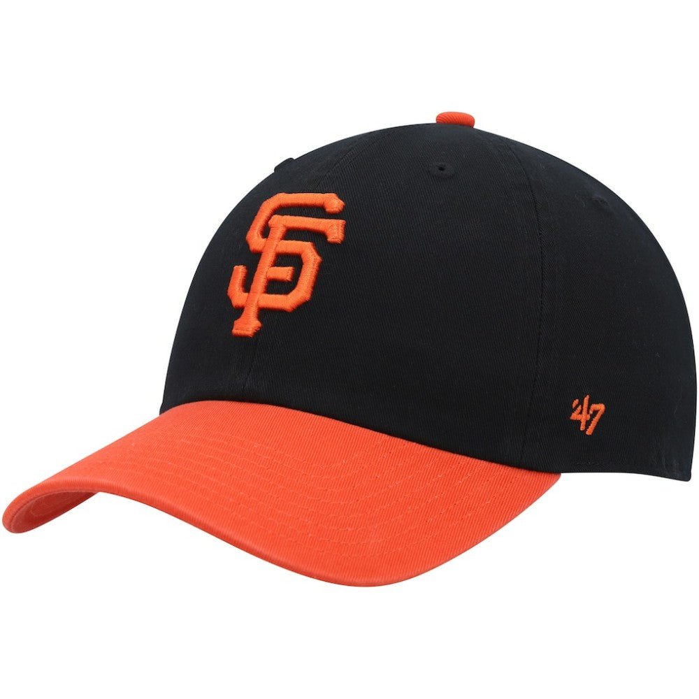 Black/Orange San Francisco Giants '47 Clean Up Adjustable Hat