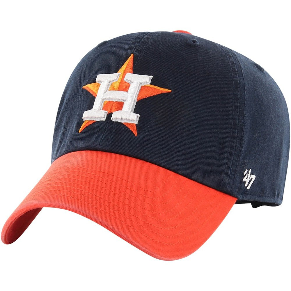 Navy/Orange Houston Astros '47 Clean Up Adjustable Hat