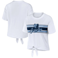Memphis Grizzlies WEAR by Erin Andrews Women's Tie-Front T-Shirt