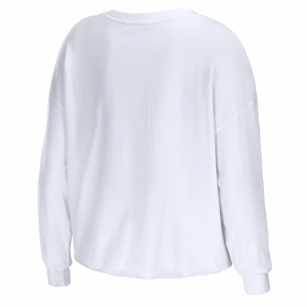 Chicago Bulls WEAR by Erin Andrews Women's Cropped Long Sleeve T-Shirt sale