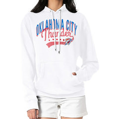 Oklahoma City Thunder G-III 4Her by Carl Banks Women's Filigree Logo Pullover Hoodie - White for sale