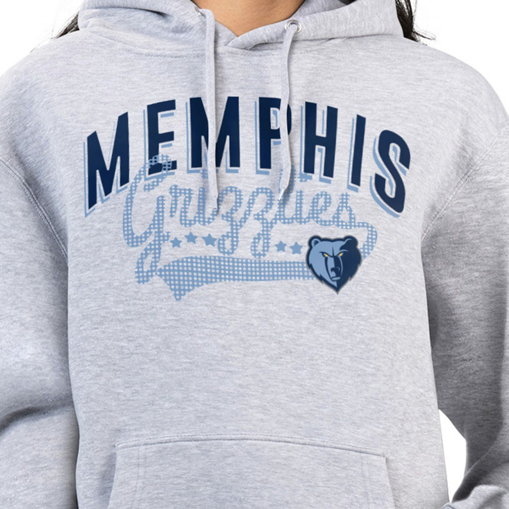 Memphis Grizzlies G-III 4Her by Carl Banks Women's Filigree Logo Pullover Hoodie - Heather Gray for sale