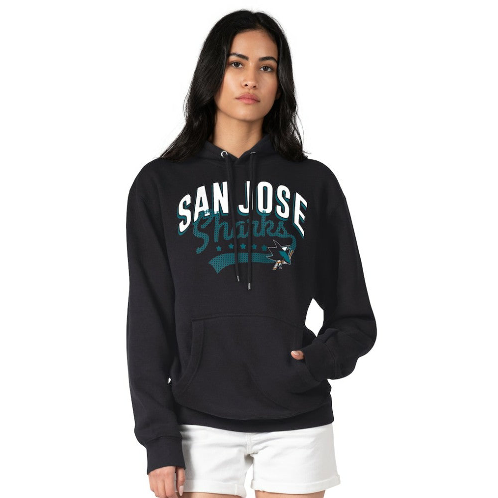 NHL San Jose Sharks G-III 4Her by Carl Banks Women's Filigree Logo Pullover Hoodie – Black
