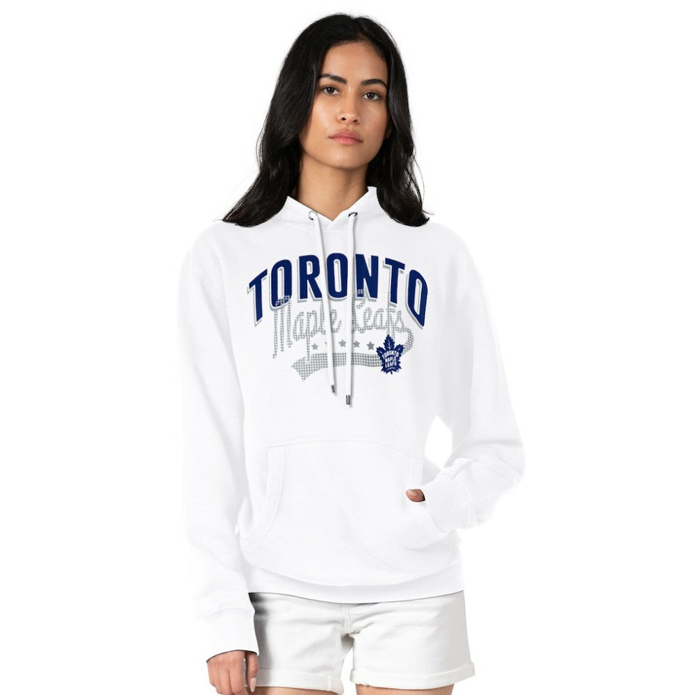 NHL Toronto Maple Leafs G-III 4Her by Carl Banks Women's Filigree Logo Pullover Hoodie – White