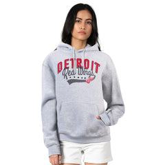 NHL Detroit Red Wings G-III 4Her by Carl Banks Women's Filigree Logo Pullover Hoodie – Gray