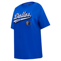 Dallas Mavericks Pro Standard Women's Script Boyfriend T-Shirt sale