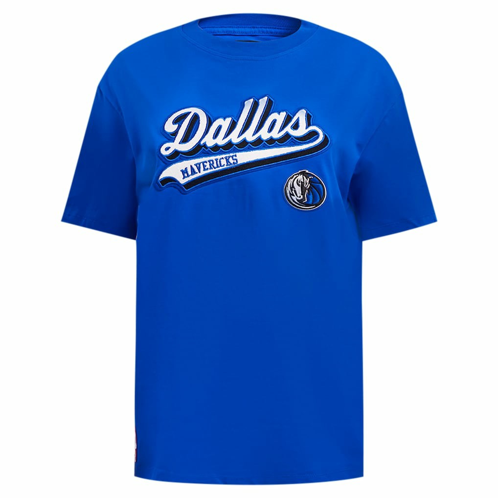 Dallas Mavericks Pro Standard Women's Script Boyfriend T-Shirt sale