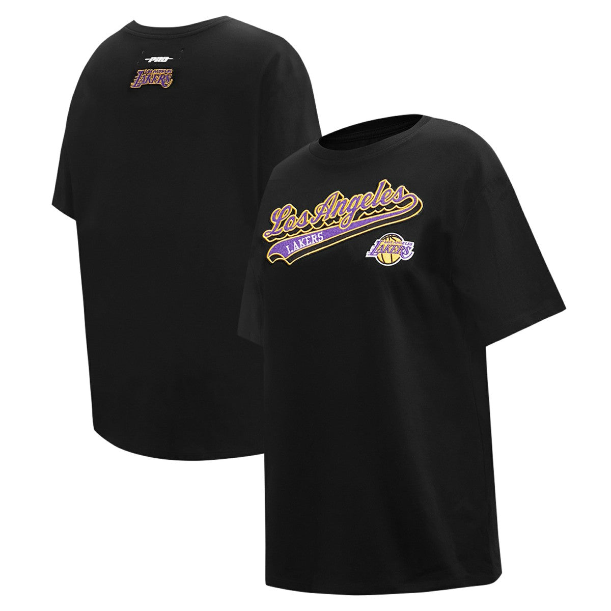 Los Angeles Lakers Pro Standard Women's Script Boyfriend T-Shirt