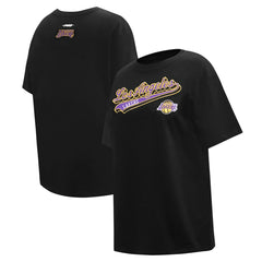 Los Angeles Lakers Pro Standard Women's Script Boyfriend T-Shirt
