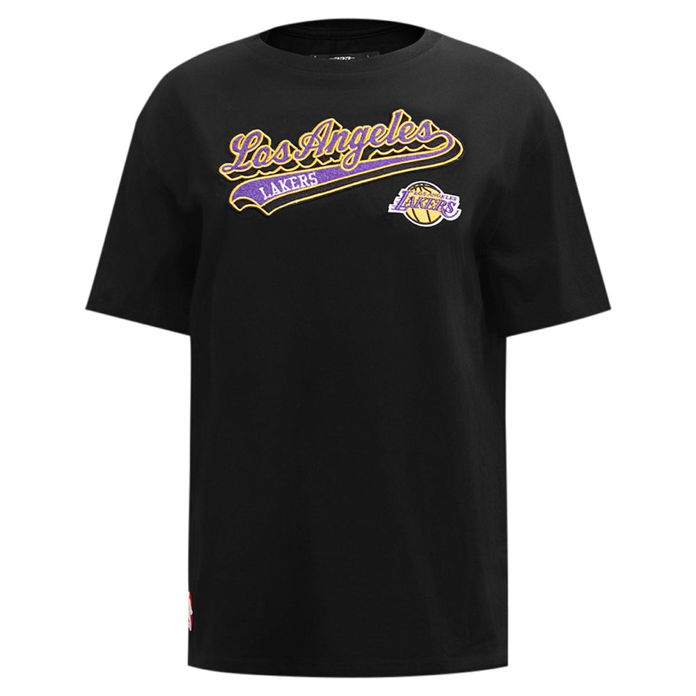 Los Angeles Lakers Pro Standard Women's Script Boyfriend T-Shirt