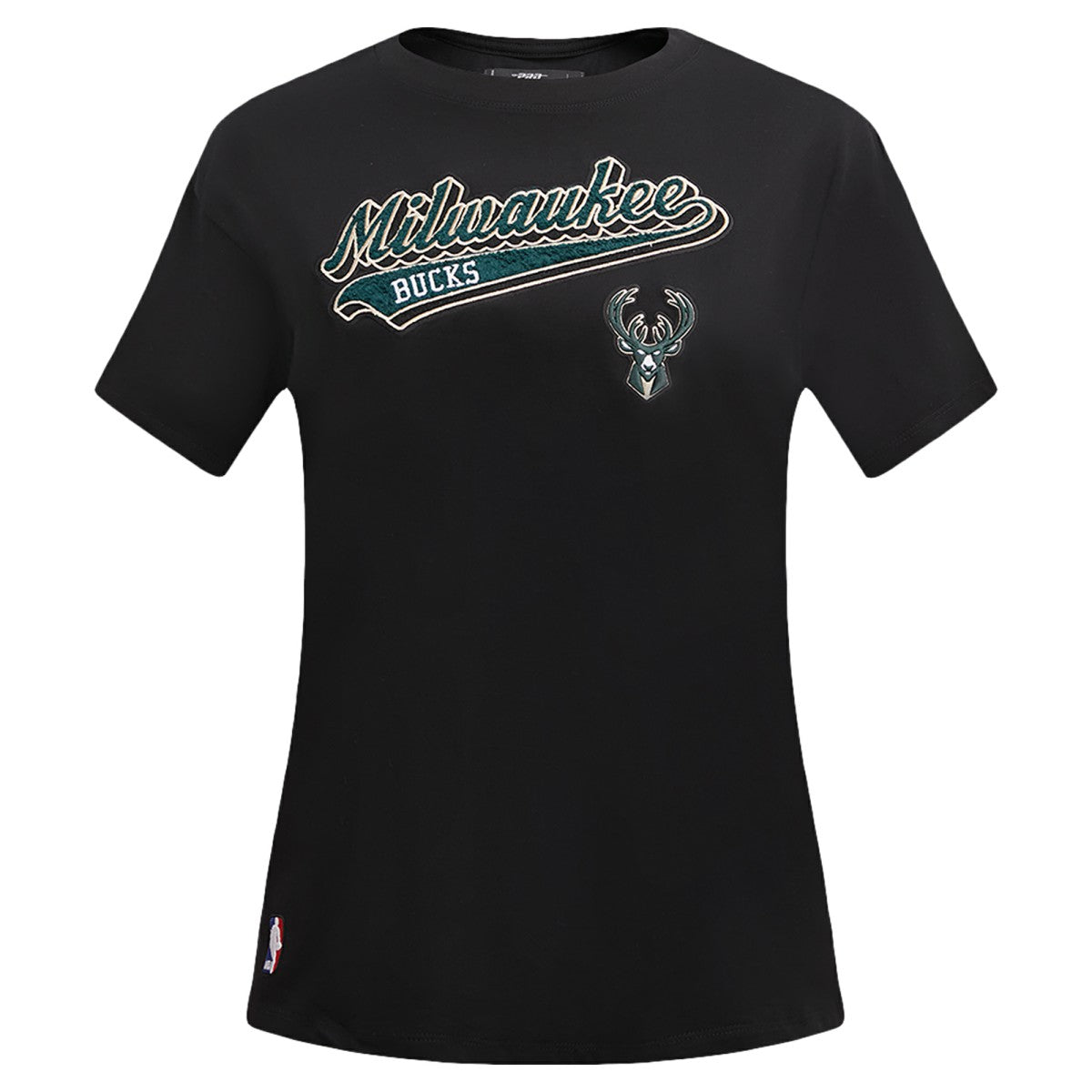 Milwaukee Bucks Pro Standard Women's Script Boyfriend T-Shirt