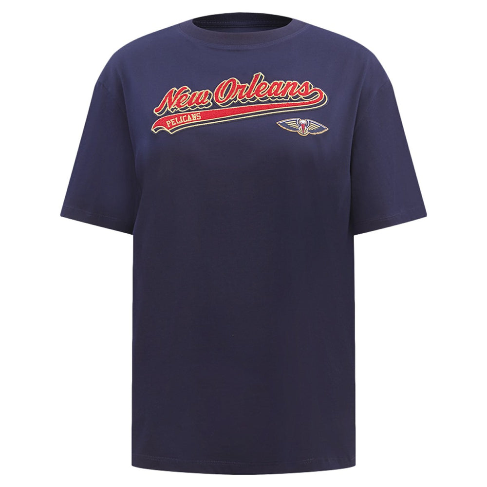 New Orleans Pelicans Pro Standard Women's Script Boyfriend T-Shirt