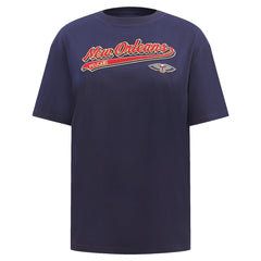 New Orleans Pelicans Pro Standard Women's Script Boyfriend T-Shirt