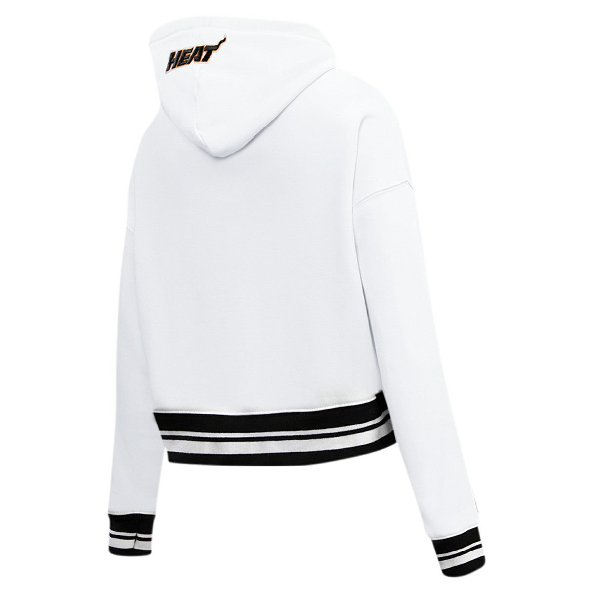 Miami Heat Pro Standard Women's Script Tail Cropped Pullover Hoodie