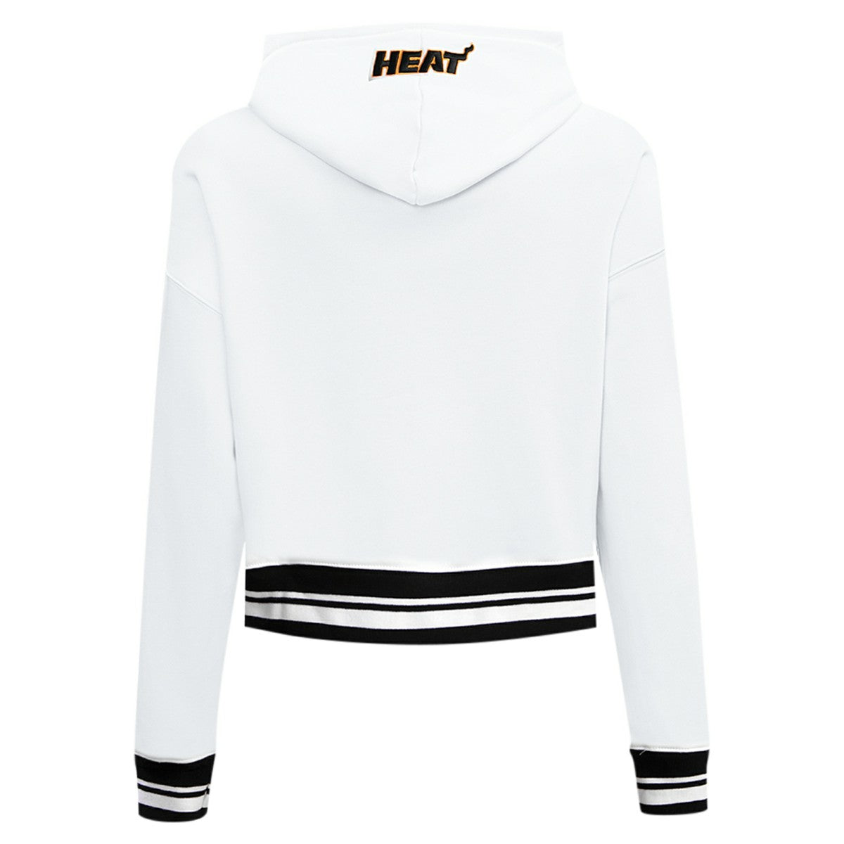 Miami Heat Pro Standard Women's Script Tail Cropped Pullover Hoodie