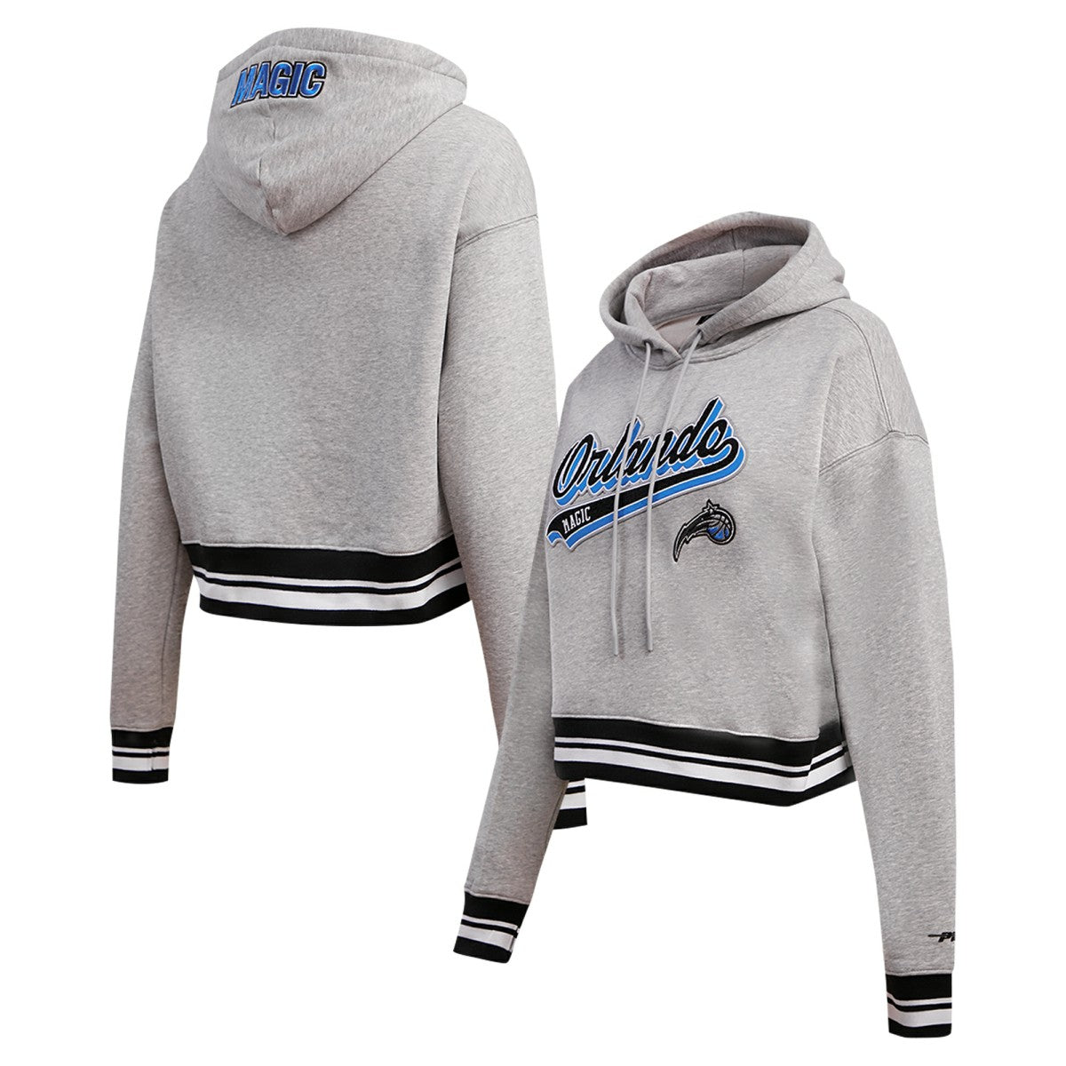 Orlando Magic Pro Standard Women's Script Tail Cropped Pullover Hoodie