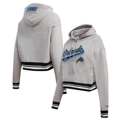 Orlando Magic Pro Standard Women's Script Tail Cropped Pullover Hoodie