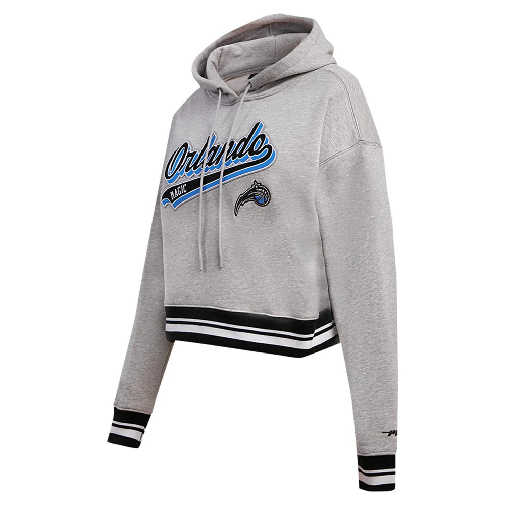 Orlando Magic Pro Standard Women's Script Tail Cropped Pullover Hoodie