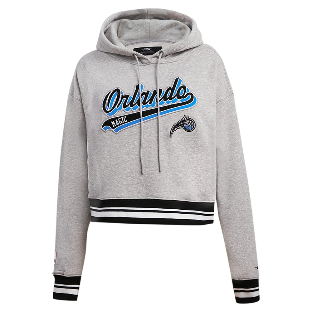 Orlando Magic Pro Standard Women's Script Tail Cropped Pullover Hoodie
