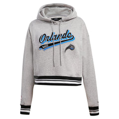 Orlando Magic Pro Standard Women's Script Tail Cropped Pullover Hoodie
