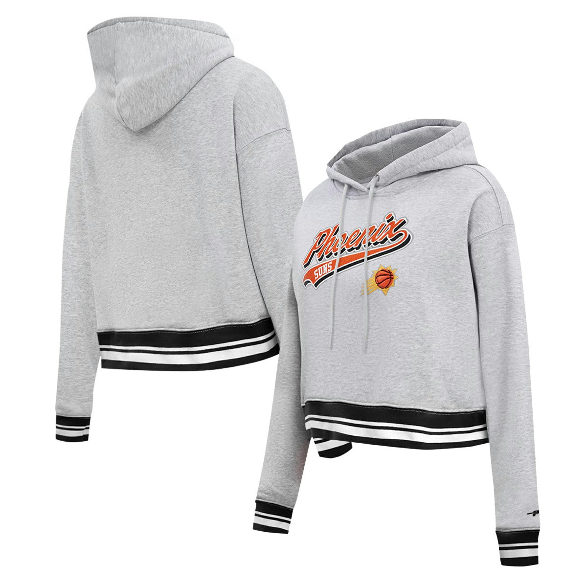 Phoenix Suns Pro Standard Women's Script Tail Cropped Pullover Hoodie