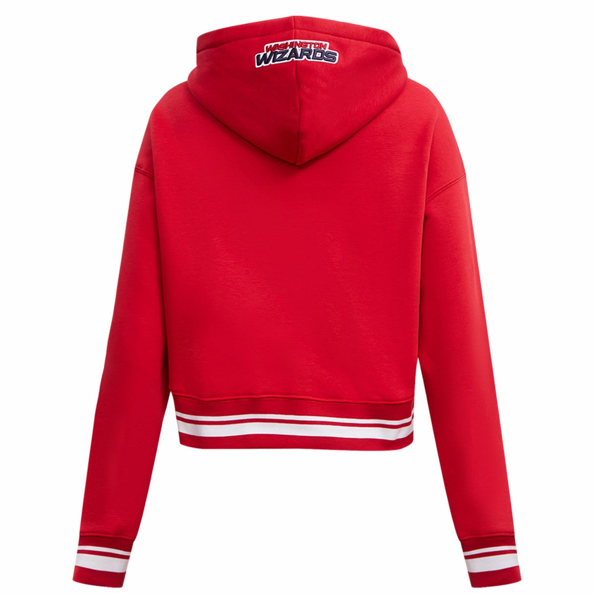 Washington Wizards Pro Standard Women's Script Tail Cropped Pullover Hoodie