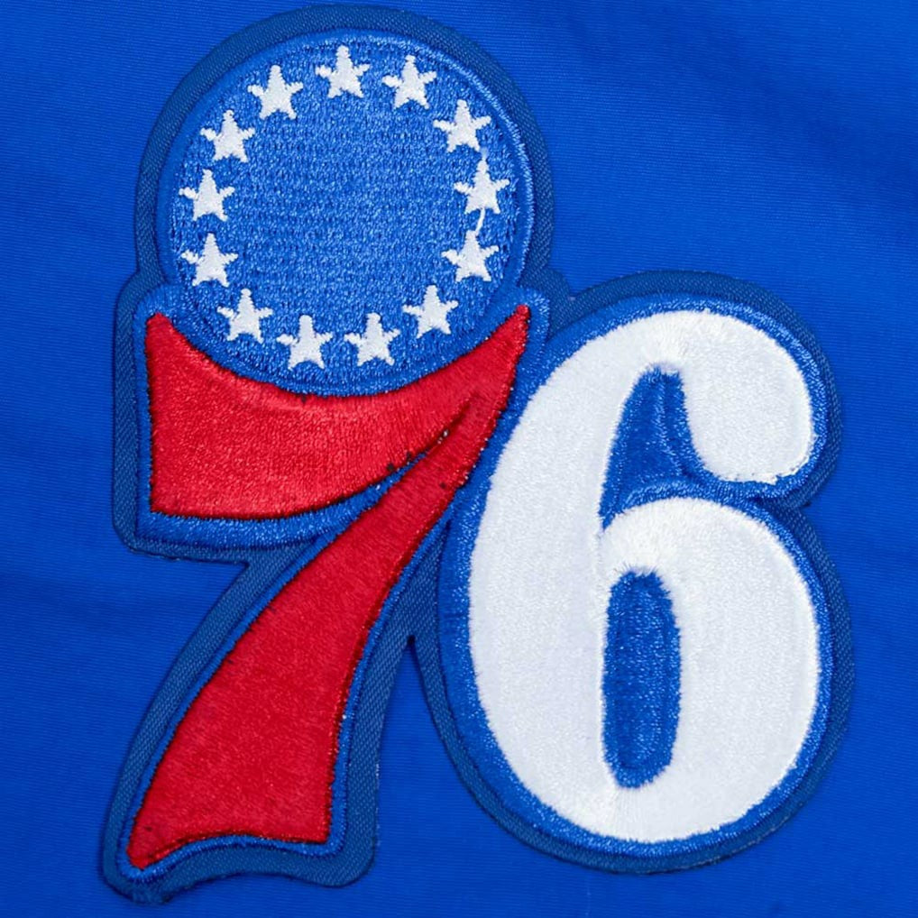 Philadelphia 76ers Pro Standard Classic Wind Woven Cropped Half-Zip Jacket