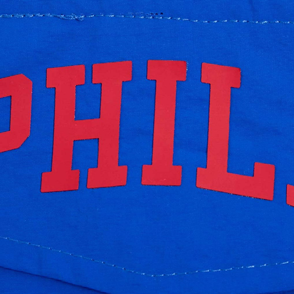Philadelphia 76ers Pro Standard Classic Wind Woven Cropped Half-Zip Jacket