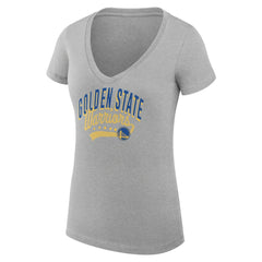 Golden State Warriors G-III 4Her by Carl Banks Women's Super-Slim Fit Lightweight Filigree Logo V-Neck T-Shirt sale
