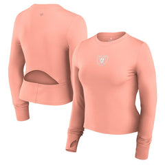 Women's Studio Fitted Long Sleeve Gym Top - Las Vegas Raiders Tops