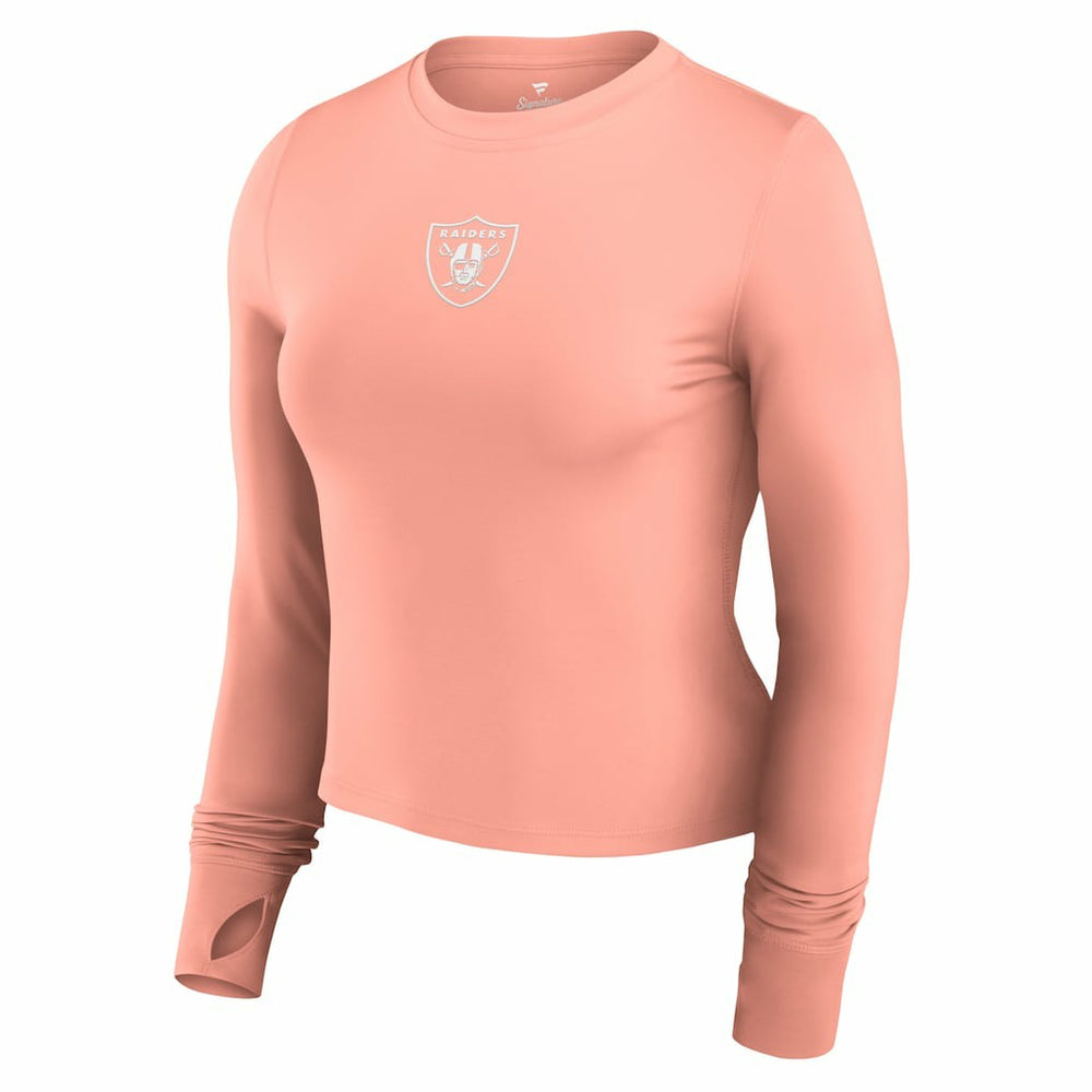 Women's Studio Fitted Long Sleeve Gym Top - Las Vegas Raiders Tops