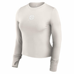 Women's Studio Fitted Long Sleeve Gym Top - Pittsburgh Steelers Tops