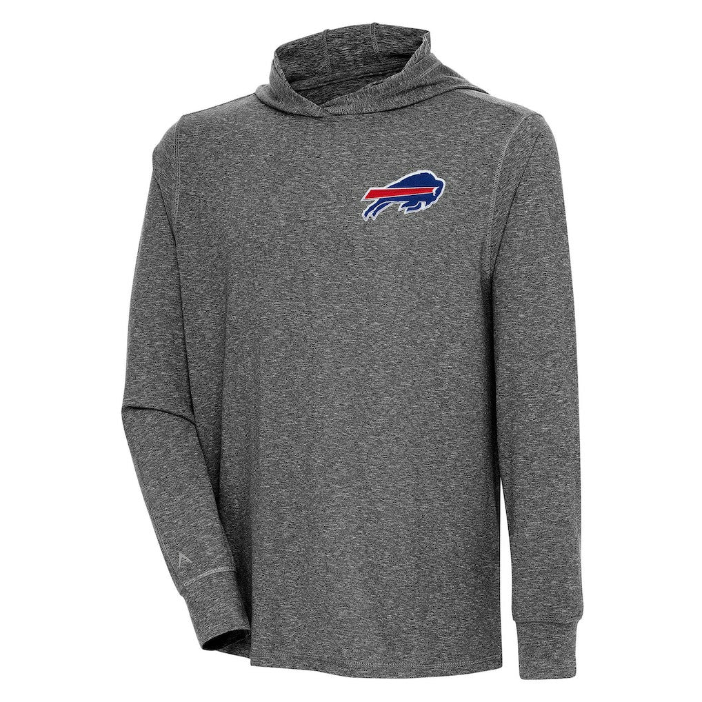 Antigua Saga Long Sleeve Hoodie T-Shirt - Buffalo Bills Hoodies
