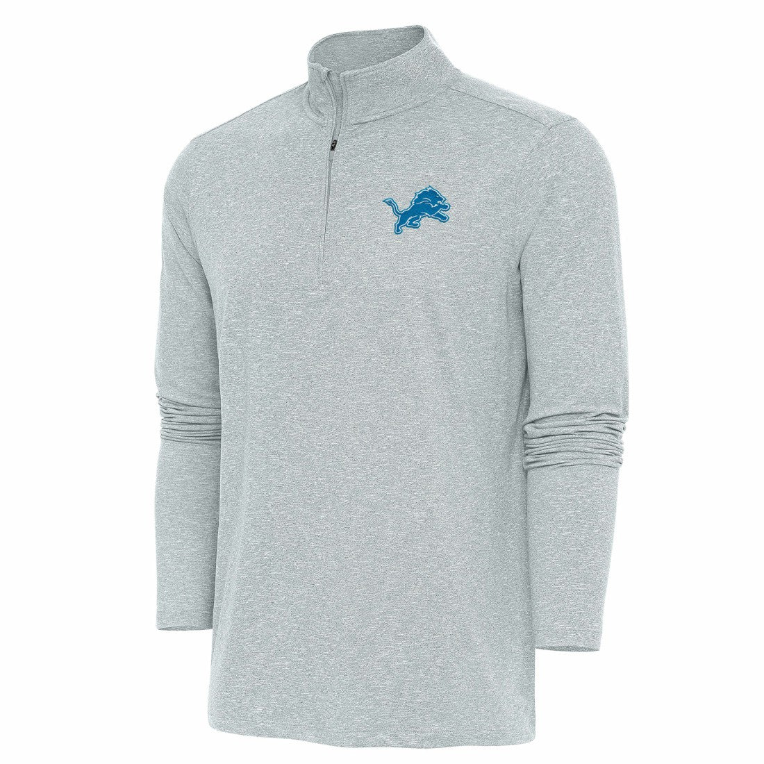 Antigua Hunk Quarter-Zip Pullover Top - Detroit Lions Pullover
