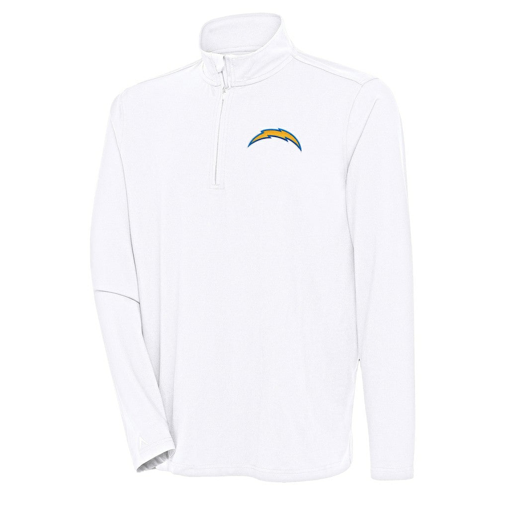 Antigua Hunk Quarter-Zip Pullover Top - Los Angeles Chargers Pullover