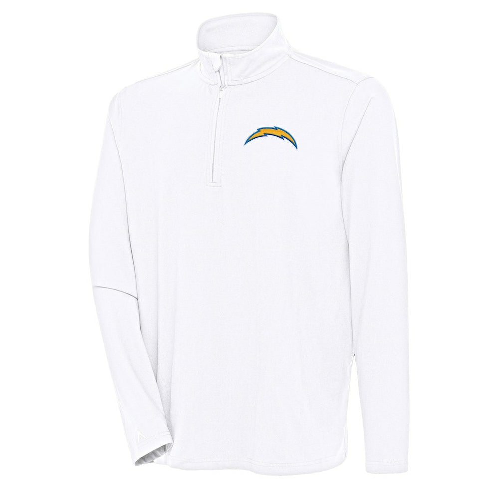 Antigua Hunk Quarter-Zip Pullover Top - Los Angeles Chargers Pullover