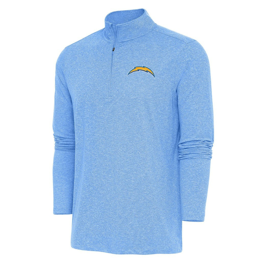 Antigua Hunk Quarter-Zip Pullover Top - Los Angeles Chargers Pullover