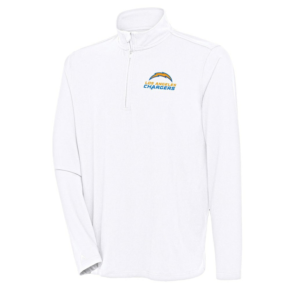 Antigua Hunk Quarter-Zip Pullover Top - Los Angeles Chargers Pullover