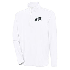 Antigua Hunk Quarter-Zip Pullover Top - Philadelphia Eagles Pullover