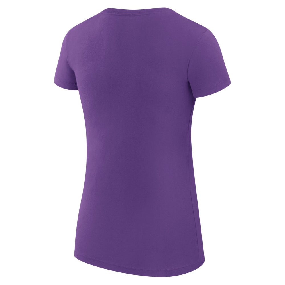Sacramento Kings G-III 4Her by Carl Banks Women's Super-Slim Fit Lightweight Filigree Logo T-Shirt - Purple online