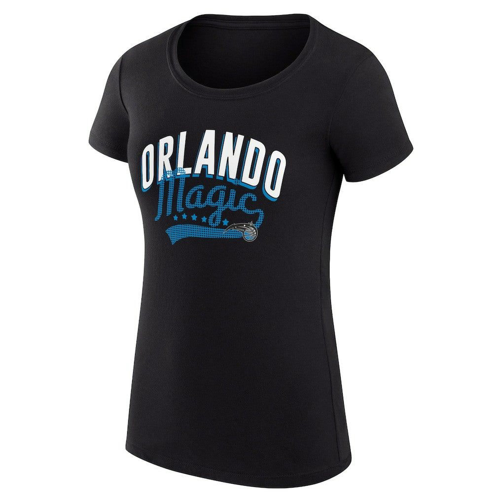 Orlando Magic G-III 4Her by Carl Banks Women's Super-Slim Fit Lightweight Filigree Logo T-Shirt - Black shop
