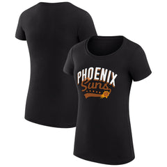 Phoenix Suns G-III 4Her by Carl Banks Women's Super-Slim Fit Lightweight Filigree Logo T-Shirt - Black for sale