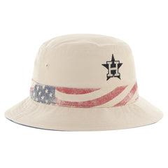 Khaki Houston Astros '47 Glory Daze Bucket Hat