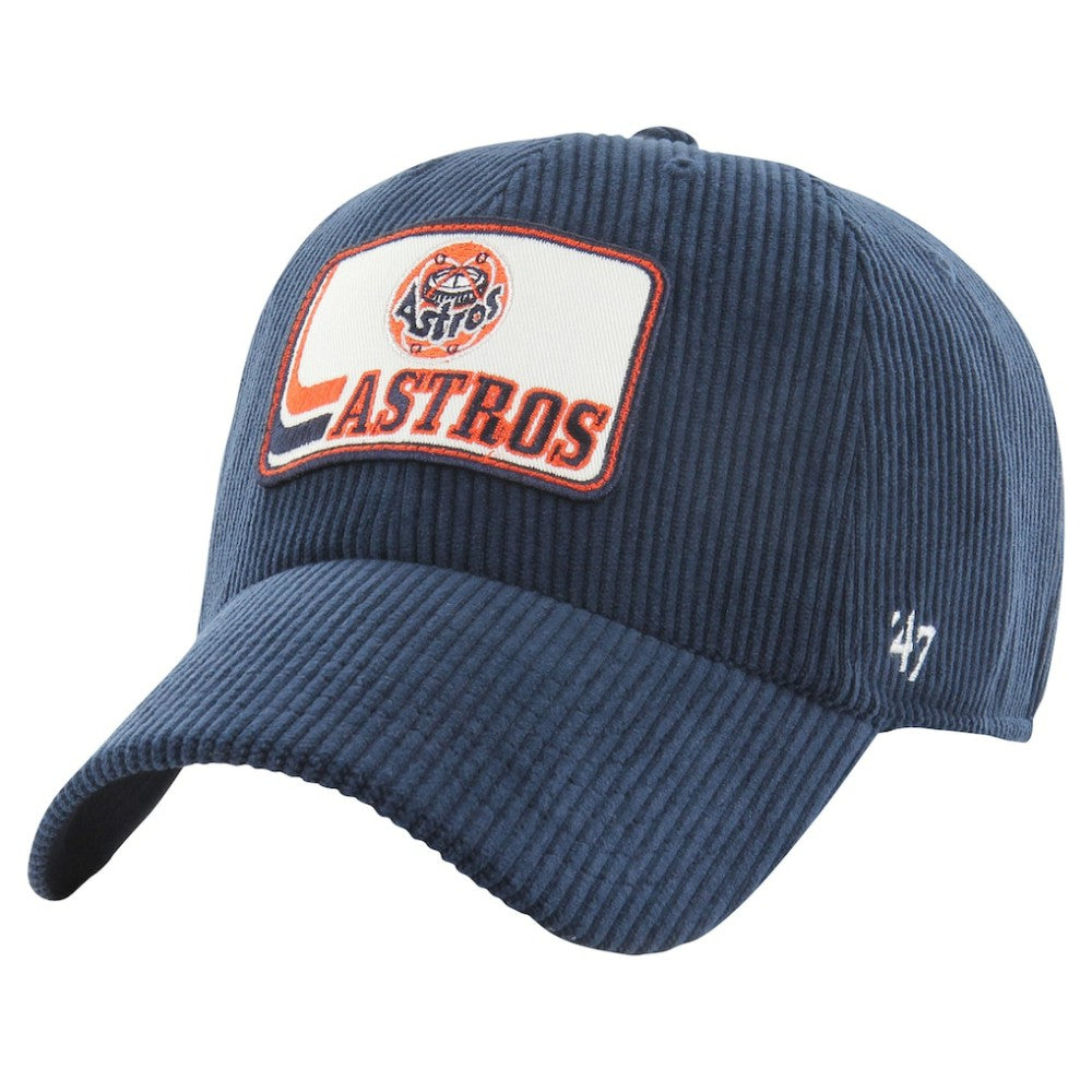 Navy Houston Astros '47 Wax Pack Collection Corduroy Clean Up Adjustable Hat
