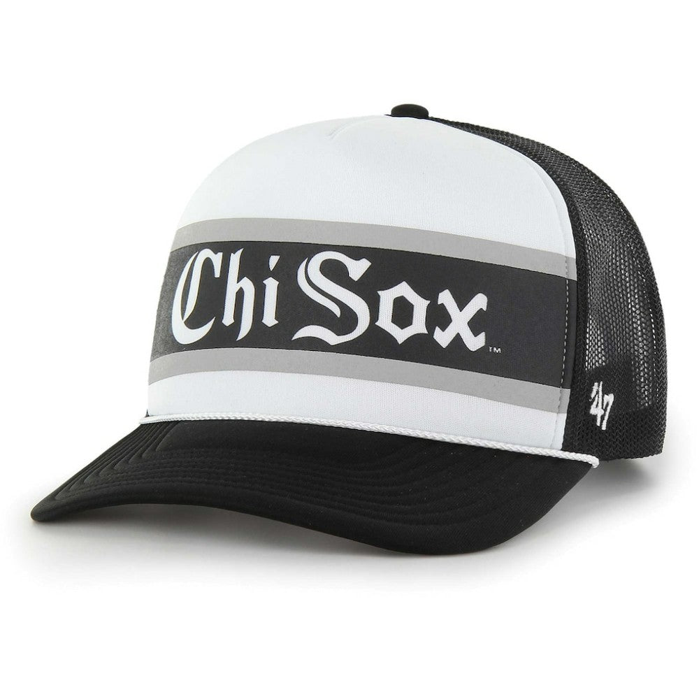 Black Chicago White Sox '47 Retro Region Foam Trucker Adjustable Hat