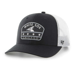 Black Chicago White Sox '47 Retro Region Patch Trucker Adjustable Hat