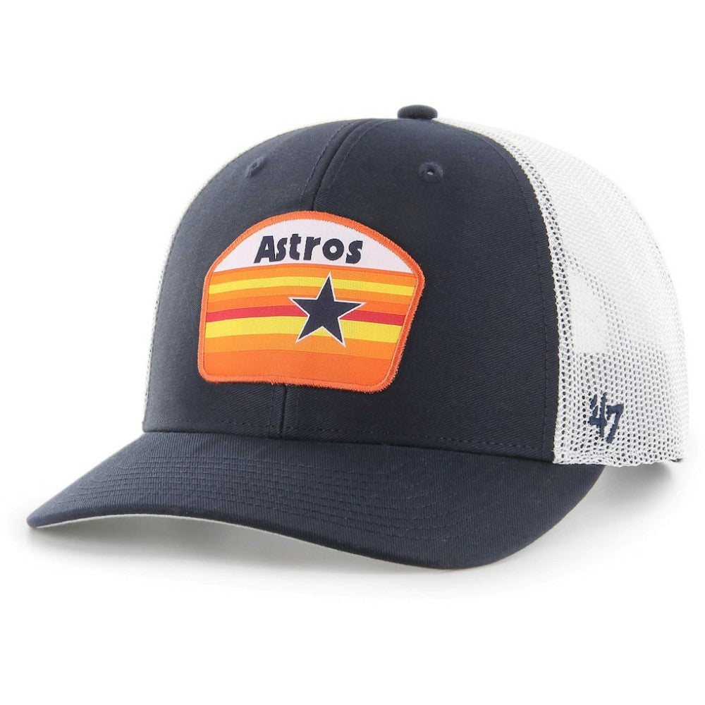 Navy Houston Astros '47 Retro Region Patch Trucker Adjustable Hat