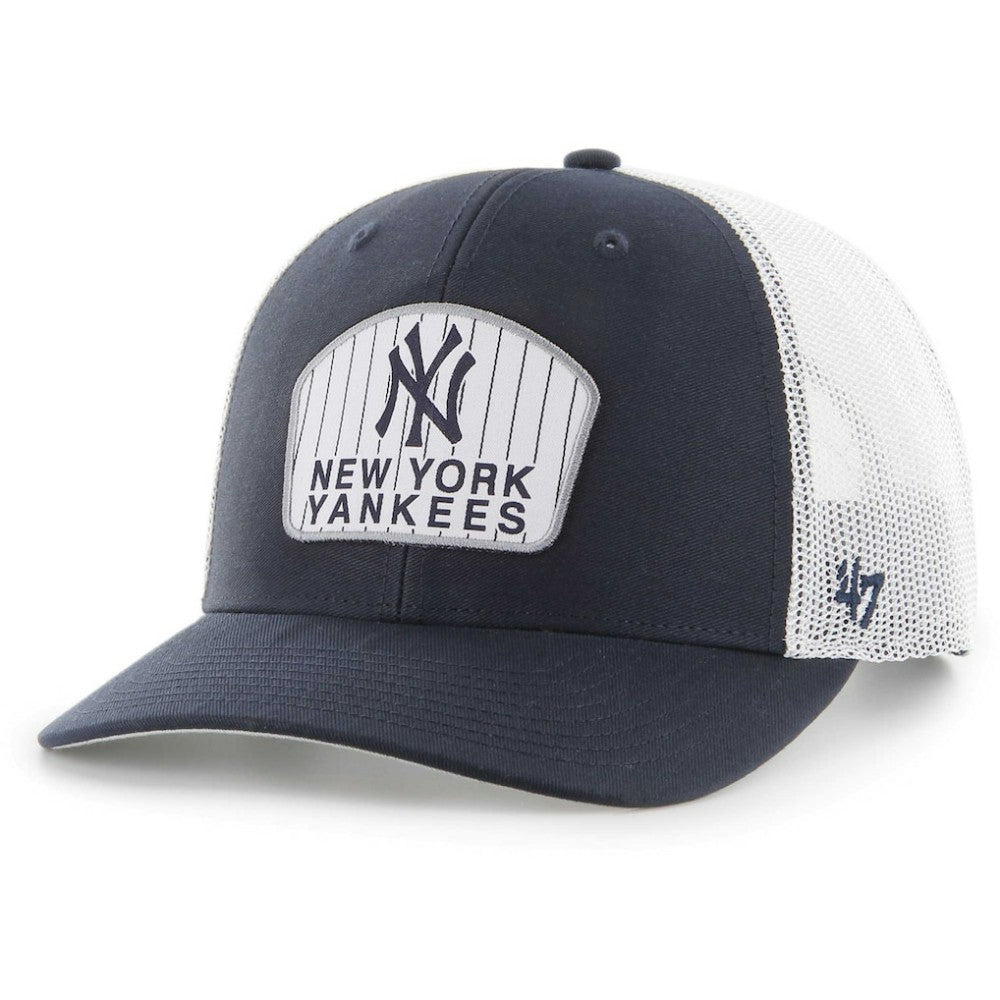 Navy New York Yankees '47 Retro Region Patch Trucker Adjustable Hat