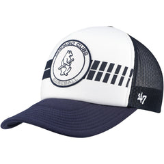 White/Navy Chicago Cubs '47 Cooperstown Collection Wax Pack Express Trucker Adjustable Hat